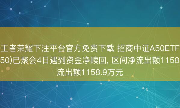 王者荣耀下注平台官方免费下载 招商中证A50ETF(512250)已聚会4日遇到资金净赎回， 区间净流出额1158.9万元