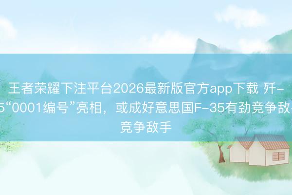 王者荣耀下注平台2026最新版官方app下载 歼-35“0001编号”亮相，或成好意思国F-35有劲竞争敌手